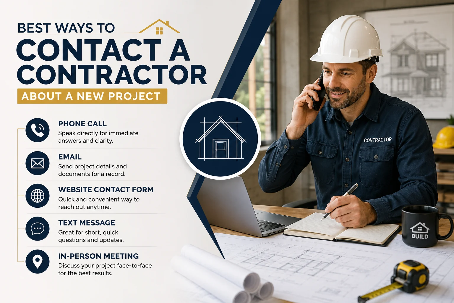 Best Ways to Contact a Contractor About a New Project