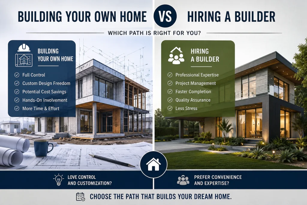 Building Your Own Home vs Hiring a Builder?