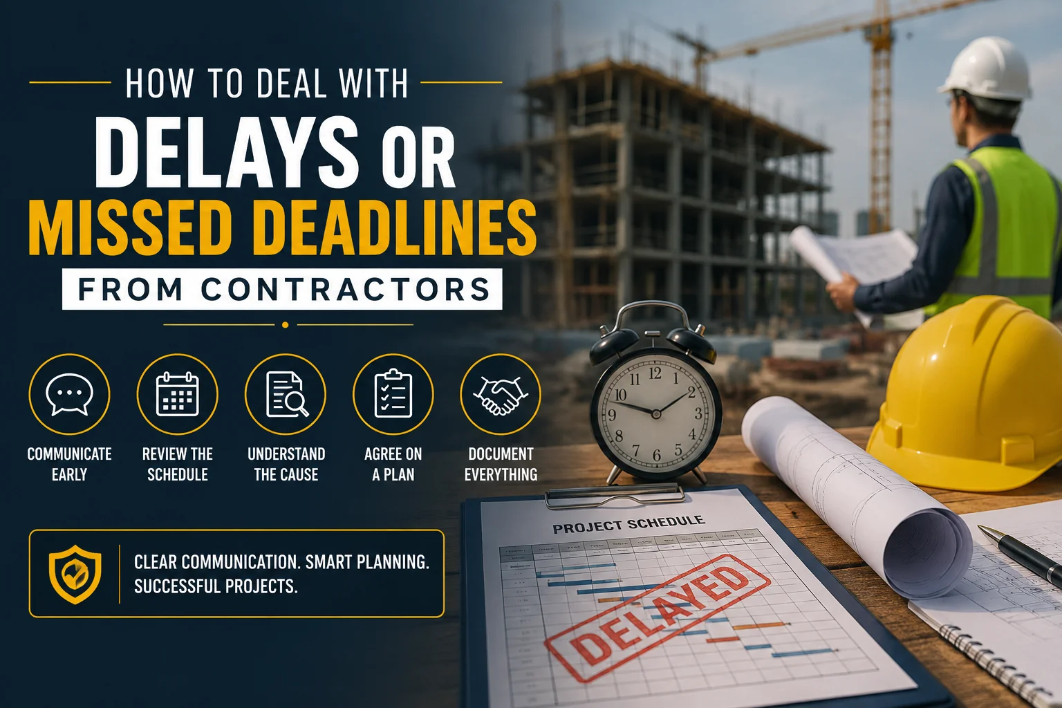 How to Deal With Delays or Missed Deadlines From Contractors?