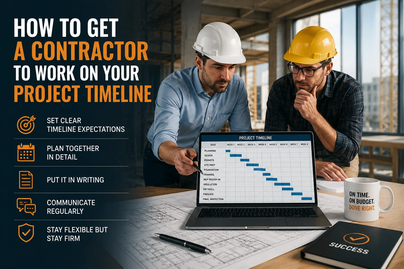 How to Get a Contractor to Work on Your Project Timeline?
