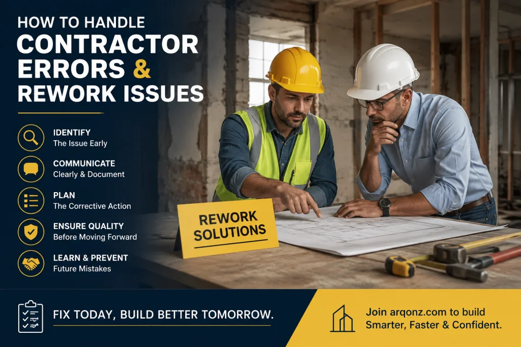 How to Handle Contractor Errors and Rework Issues?