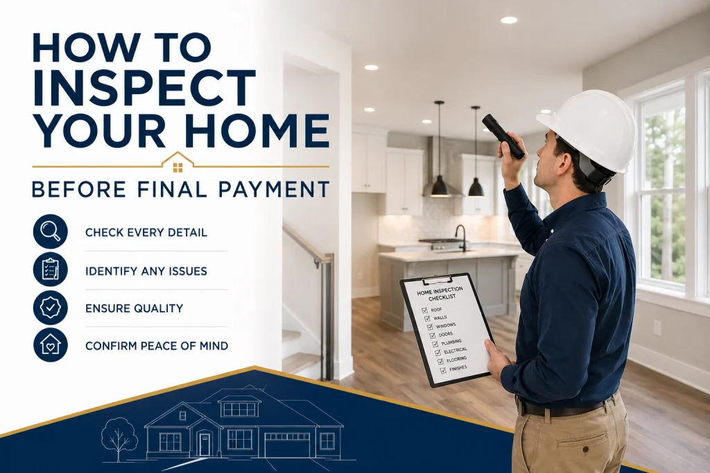 How to Inspect Your Home Before Final Payment?