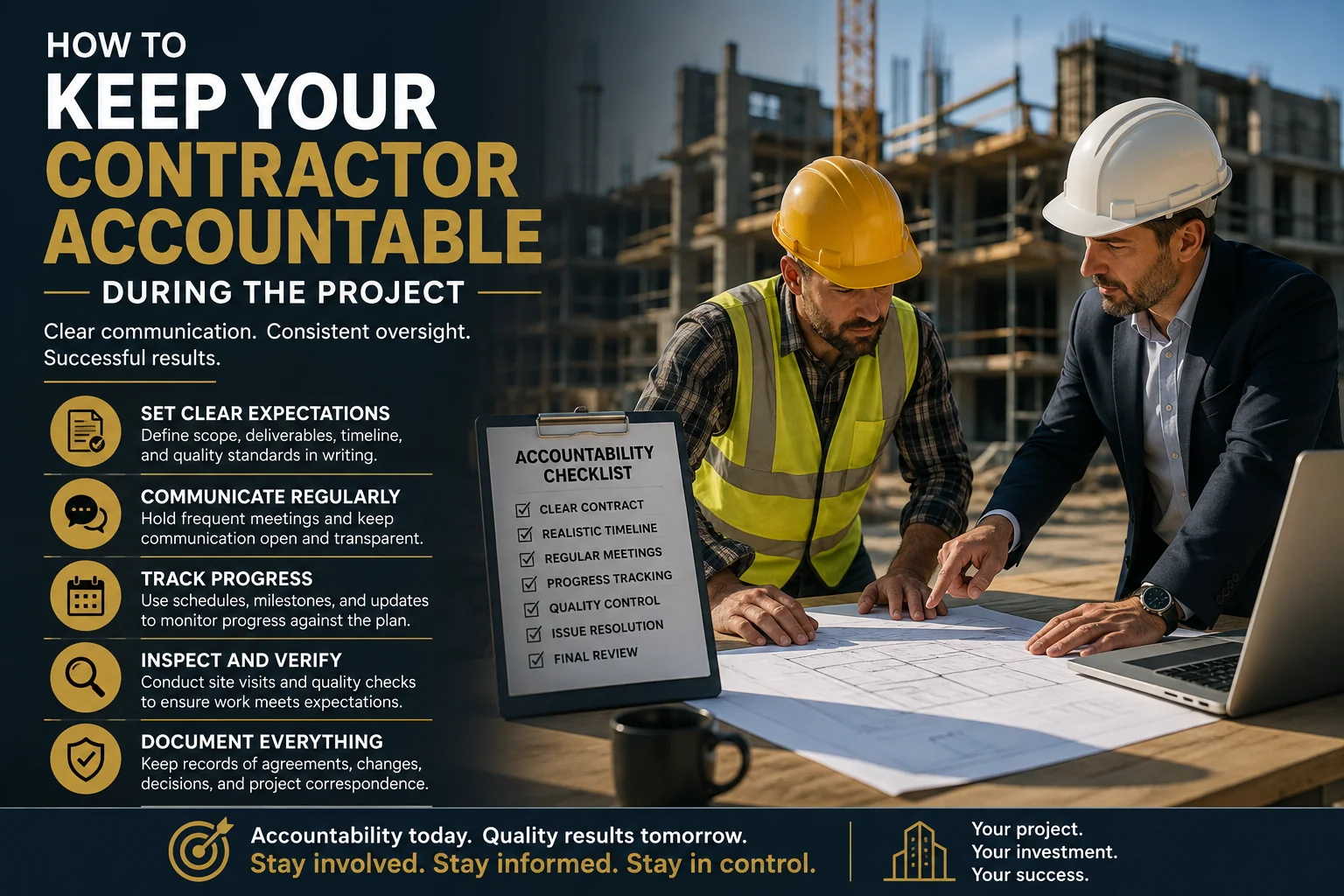 How to Keep Your Contractor Accountable During the Project?