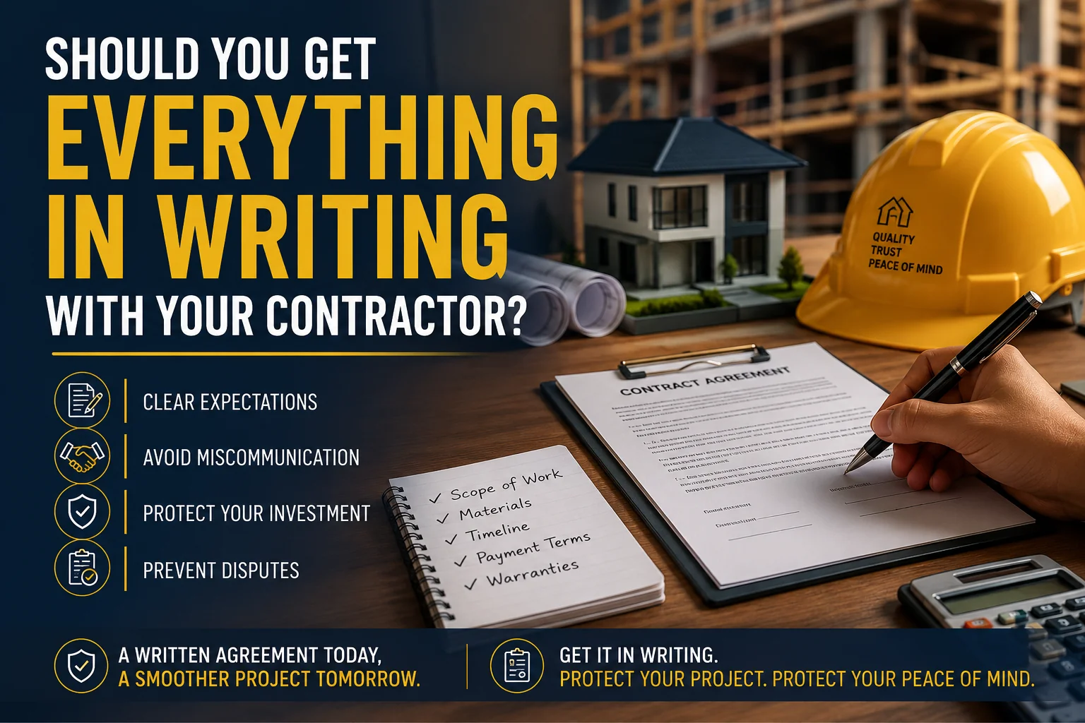 Should You Get Everything in Writing With Your Contractor?