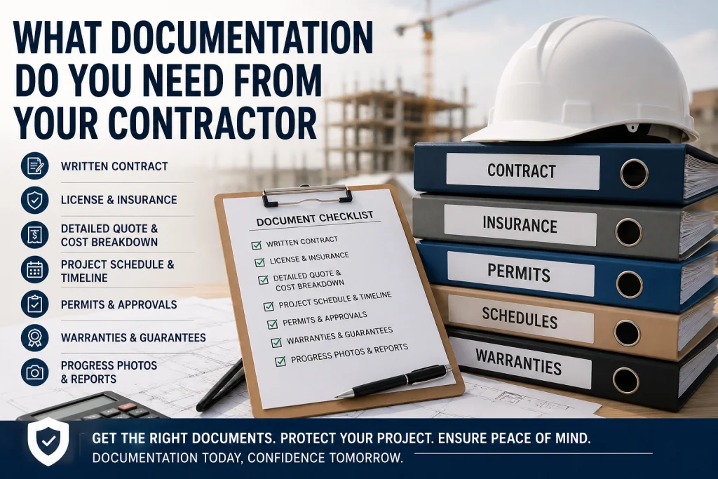 What Documentation Do You Need From Your Contractor?