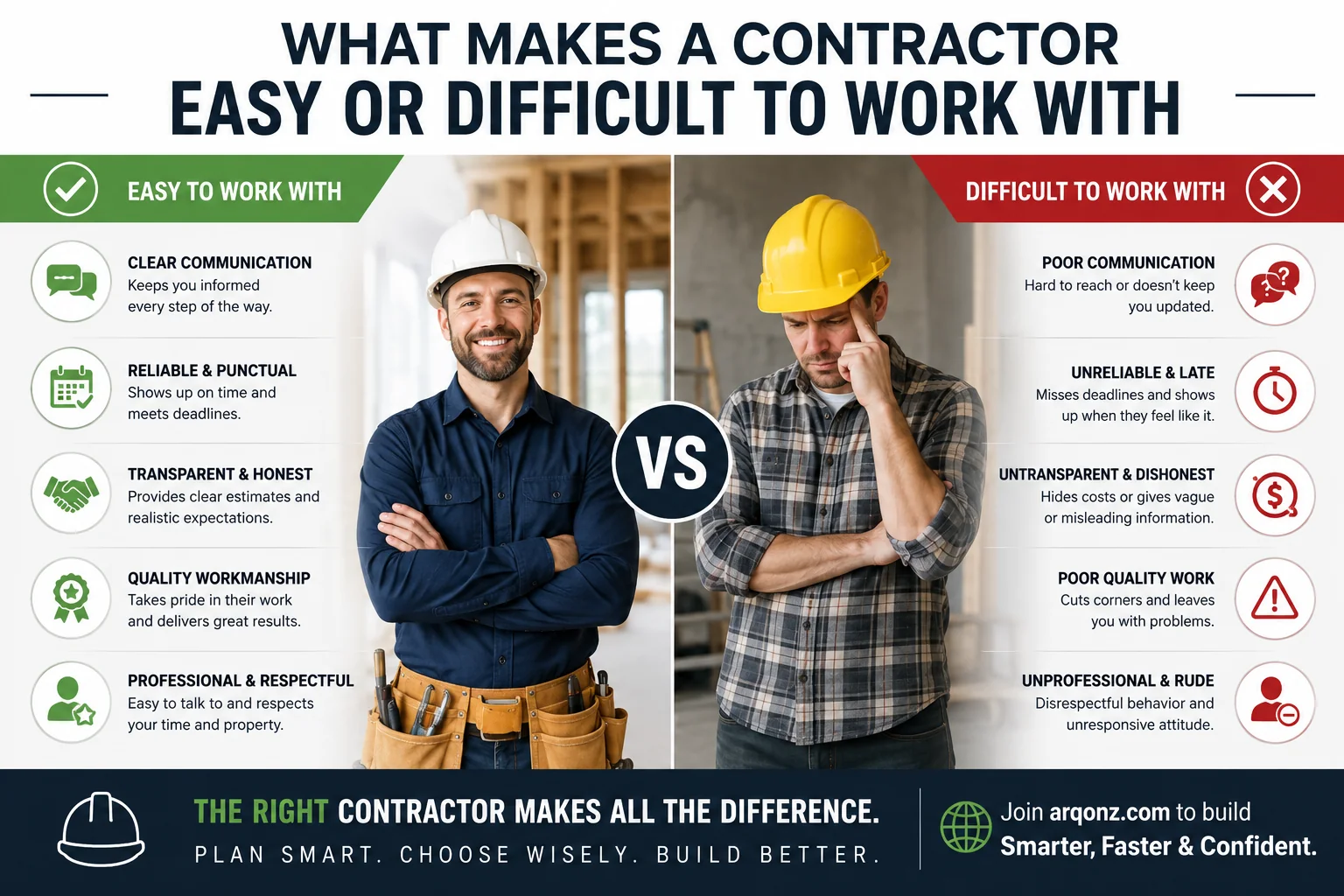 What Makes a Contractor Easy or Difficult to Work With?