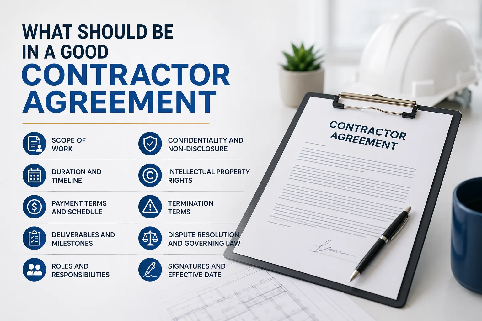 What Should Be in a Good Contractor Agreement?