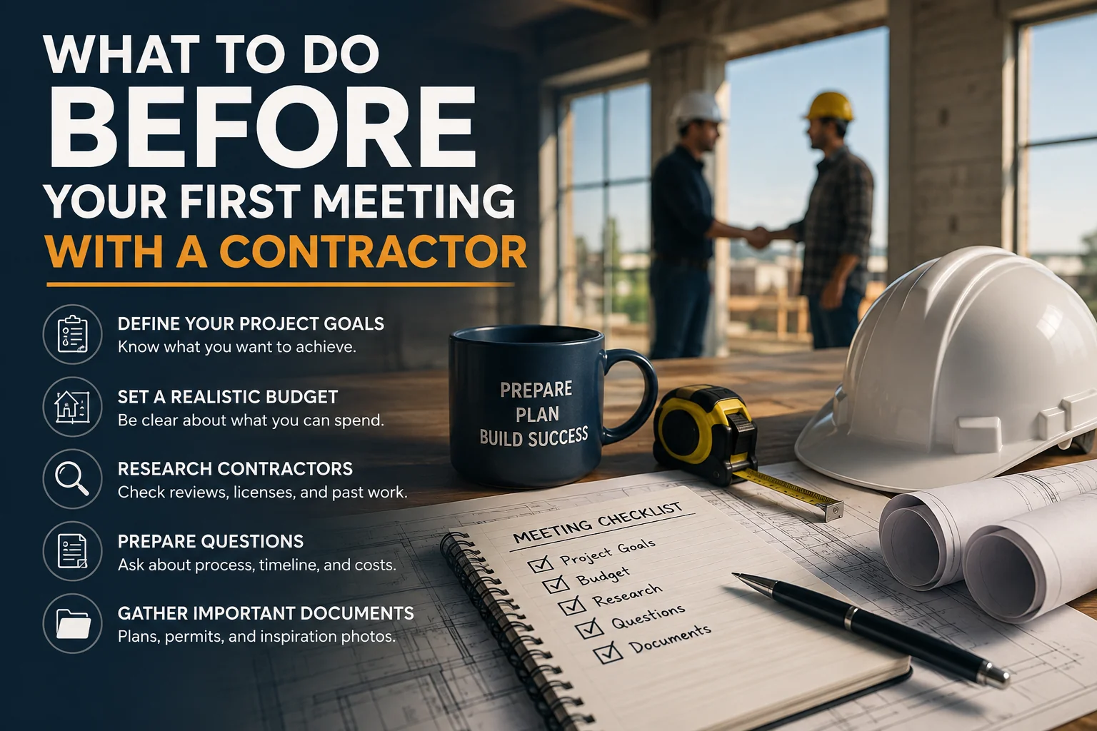 What to Do Before Your First Meeting With a Contractor?