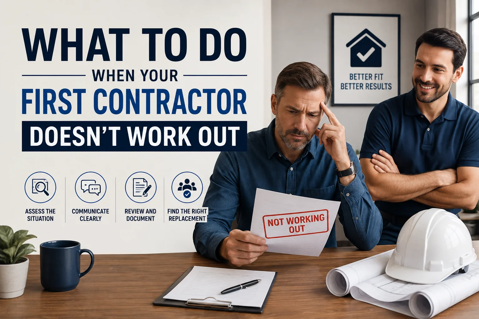 What to Do When Your First Contractor Doesn’t Work Out?