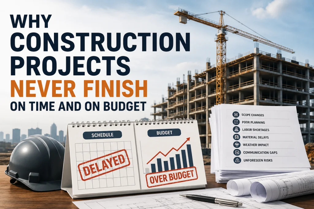 Why Construction Projects Never Finish On Time and On Budget?