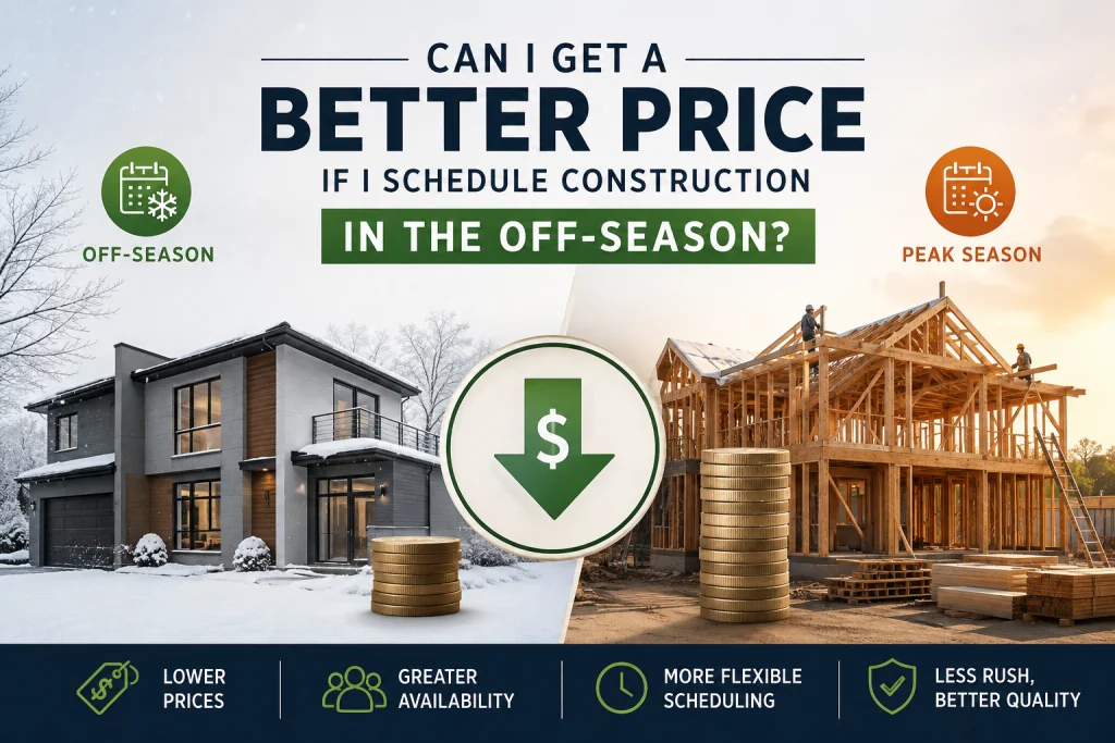 Can I Get a Better Price if I Schedule Construction in the Off-Season?