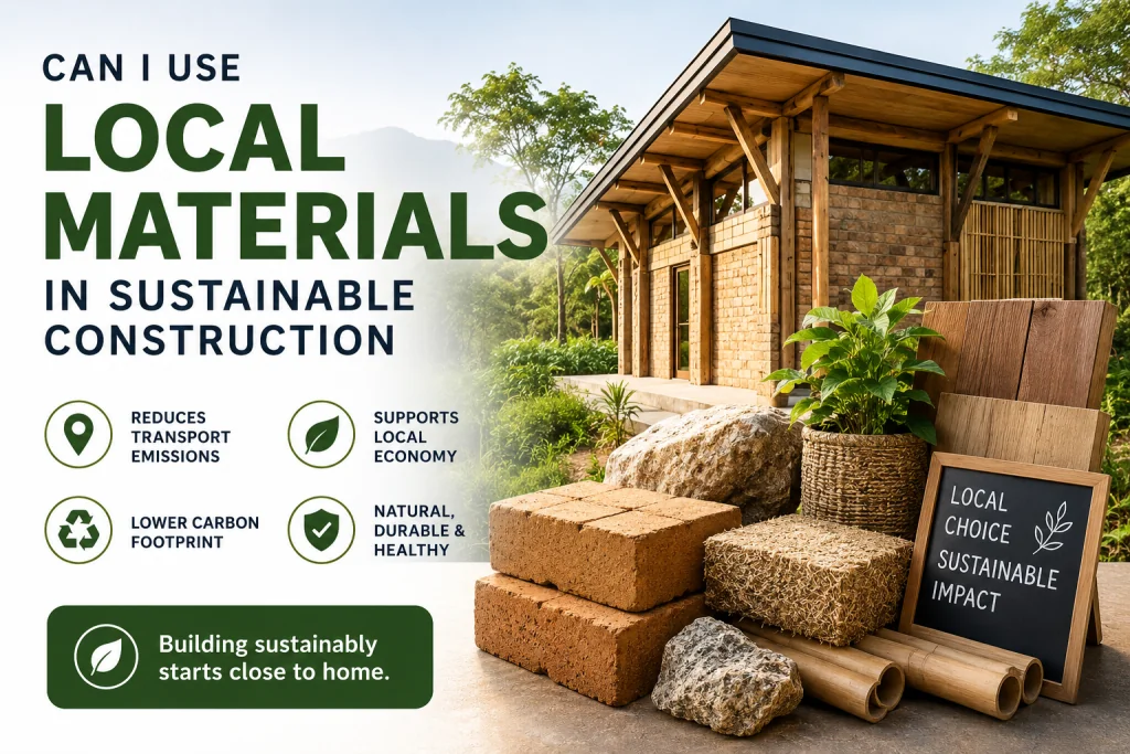 Can I Use Local Materials in Sustainable Construction?