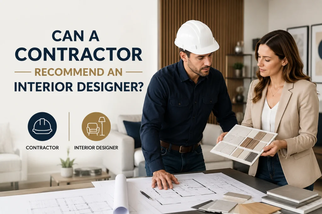 Can a Contractor Recommend an Interior Designer?