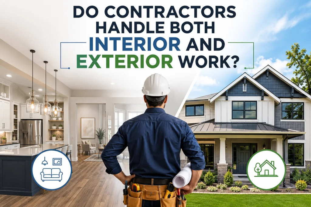 Do Contractors Handle Both Interior and Exterior Work?
