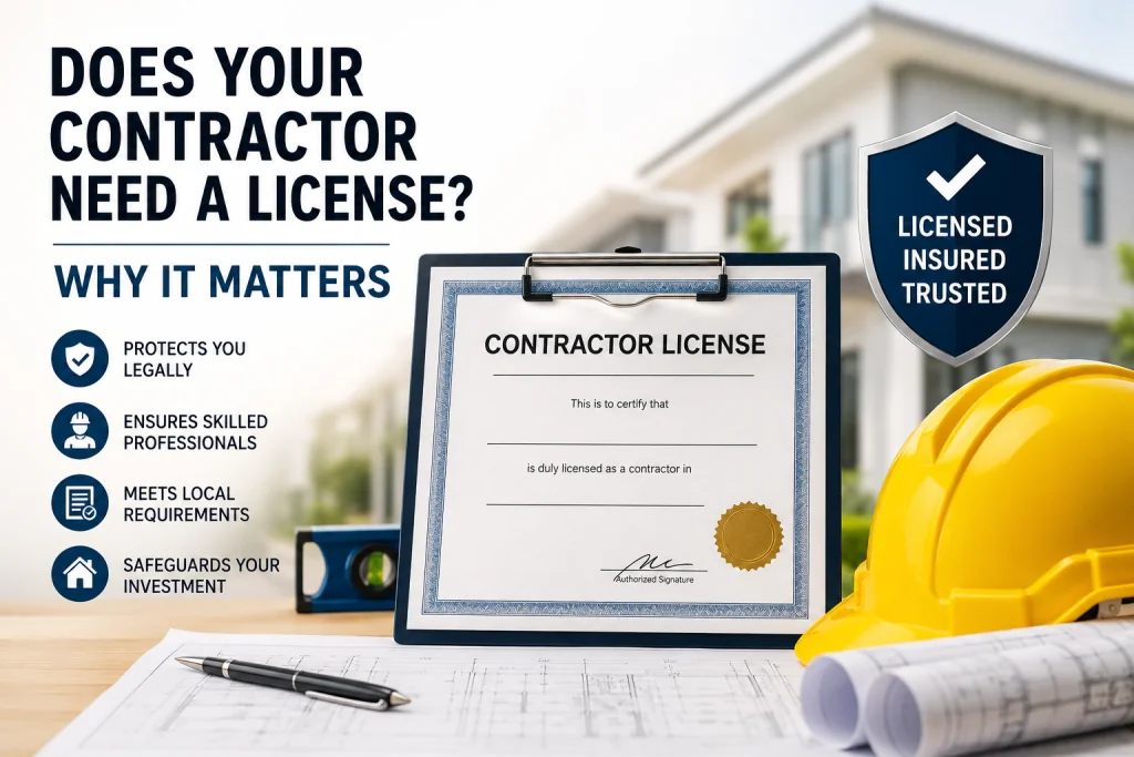Does Your Contractor Need a License? Why It Matters