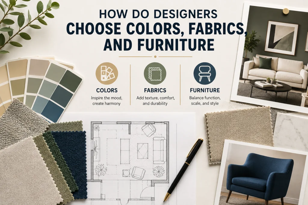 How Do Designers Choose Colors, Fabrics, and Furniture?