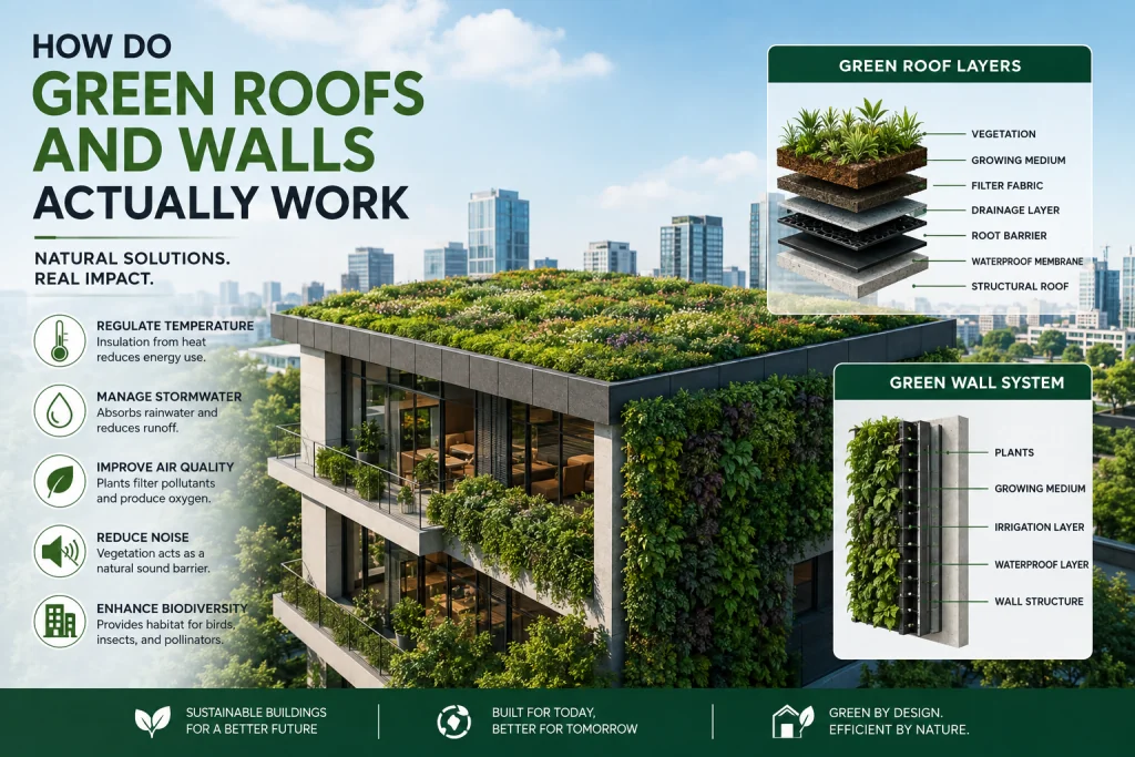 How Do Green Roofs and Walls Actually Work?