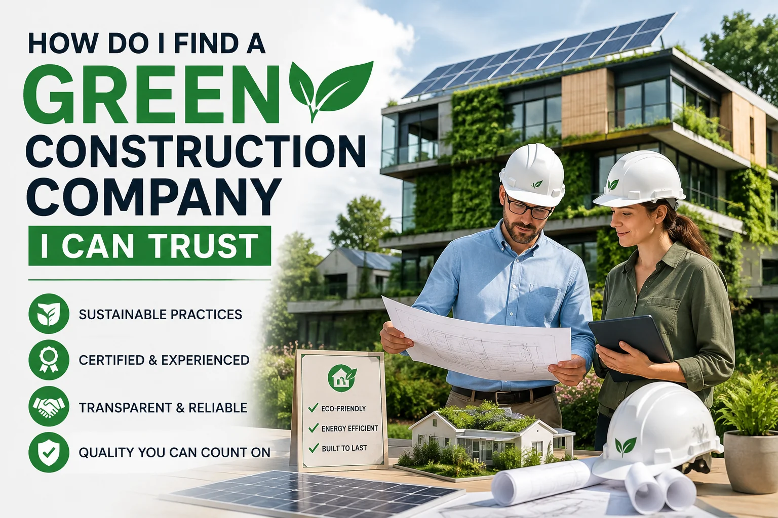How Do I Find a Green Construction Company I Can Trust?