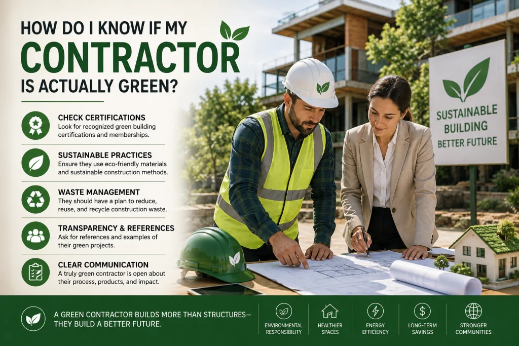 How Do I Know If My Contractor Is Actually Green?