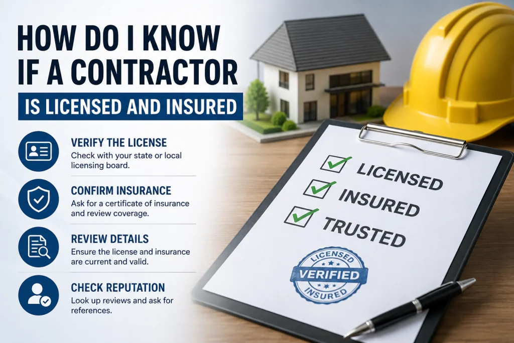 How Do I Know If a Contractor Is Licensed and Insured?