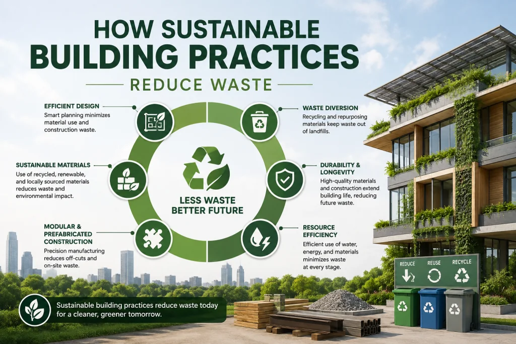 How Do Sustainable Building Practices Reduce Waste?