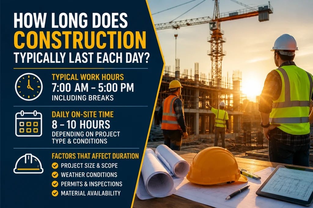 How Long Does Construction Typically Last Each Day?
