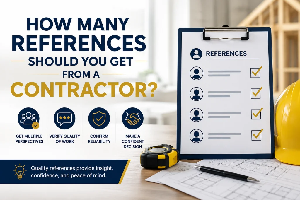 How Many References Should You Get From a Contractor?