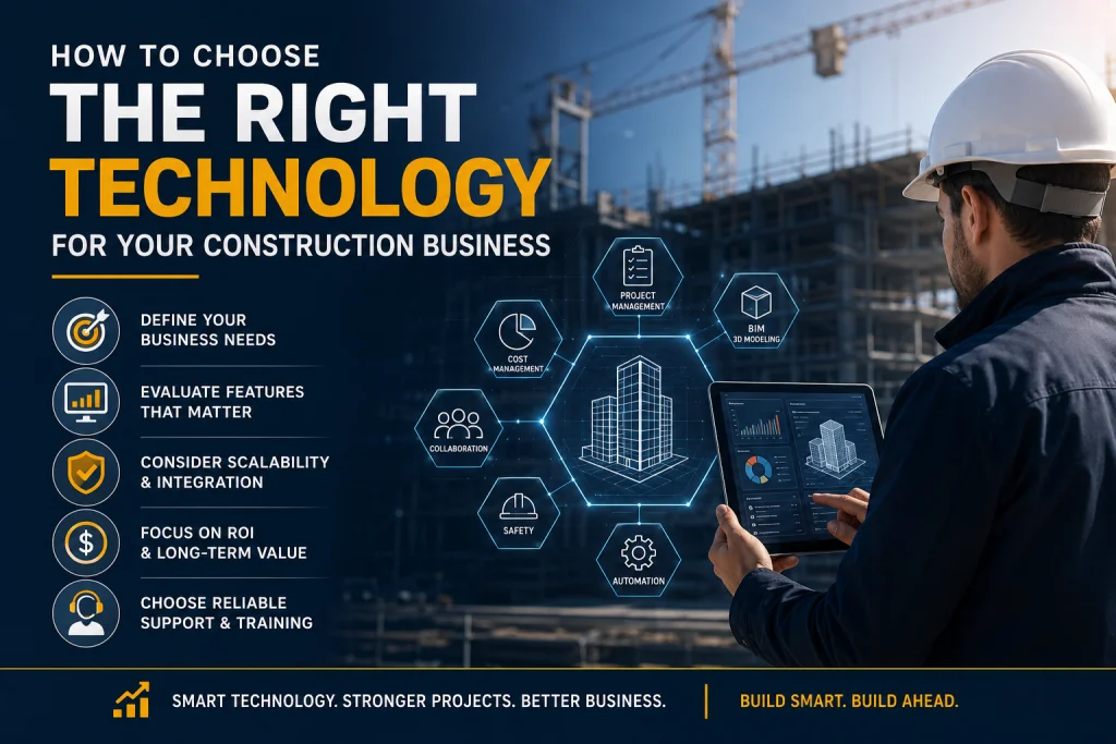 How to Choose the Right Technology for Your Construction Business