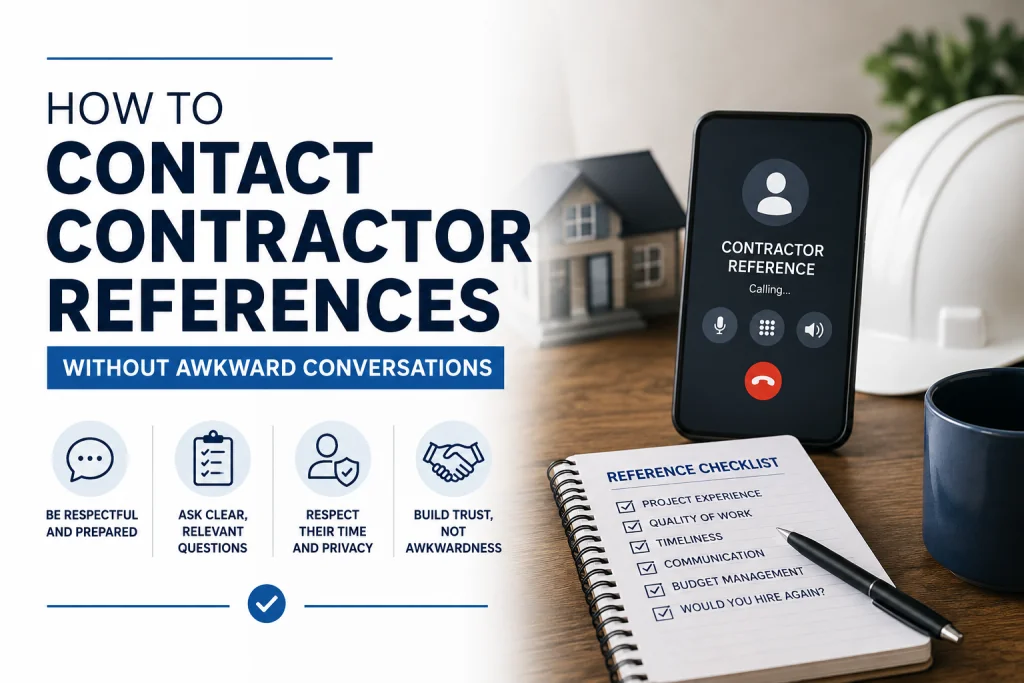 How to Contact Contractor References Without Awkward Conversations?