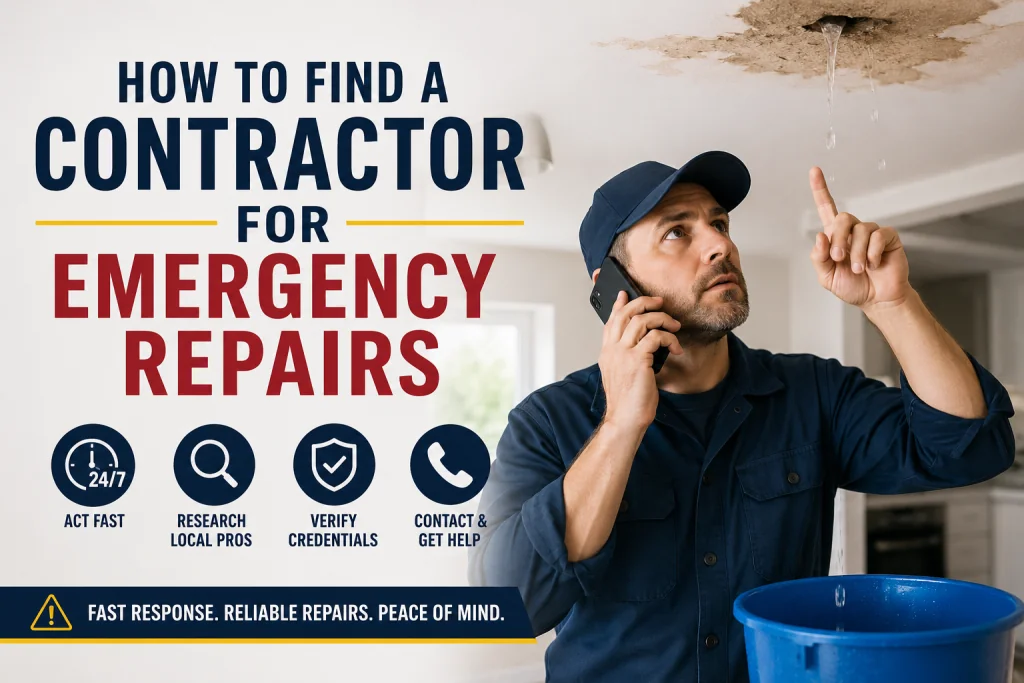 How to Find a Contractor for Emergency Repairs?