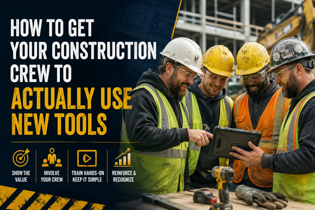 How to Get Your Construction Crew to Actually Use New Tools?
