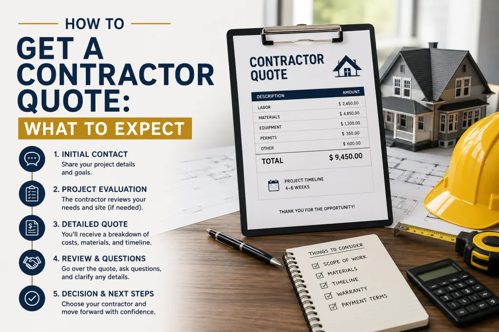 How to Get a Contractor Quote: What to Expect