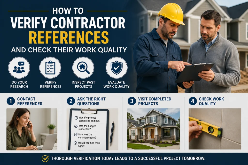 How to Verify Contractor References and Check Their Work Quality?