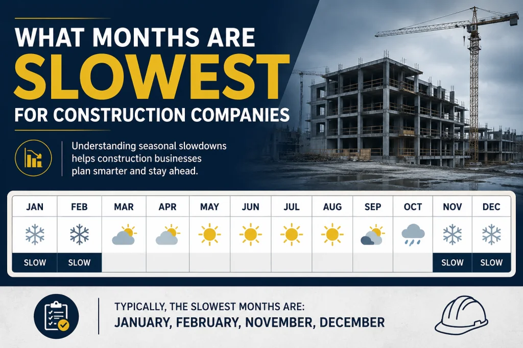 What Months Are Slowest for Construction Companies?