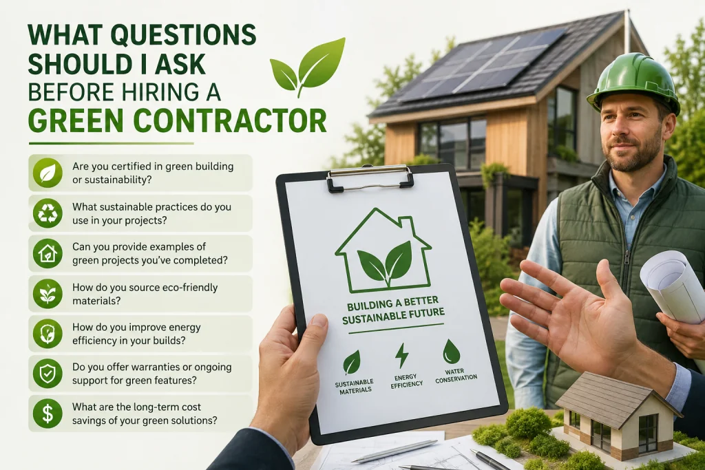 What Questions Should I Ask Before Hiring a Green Contractor?