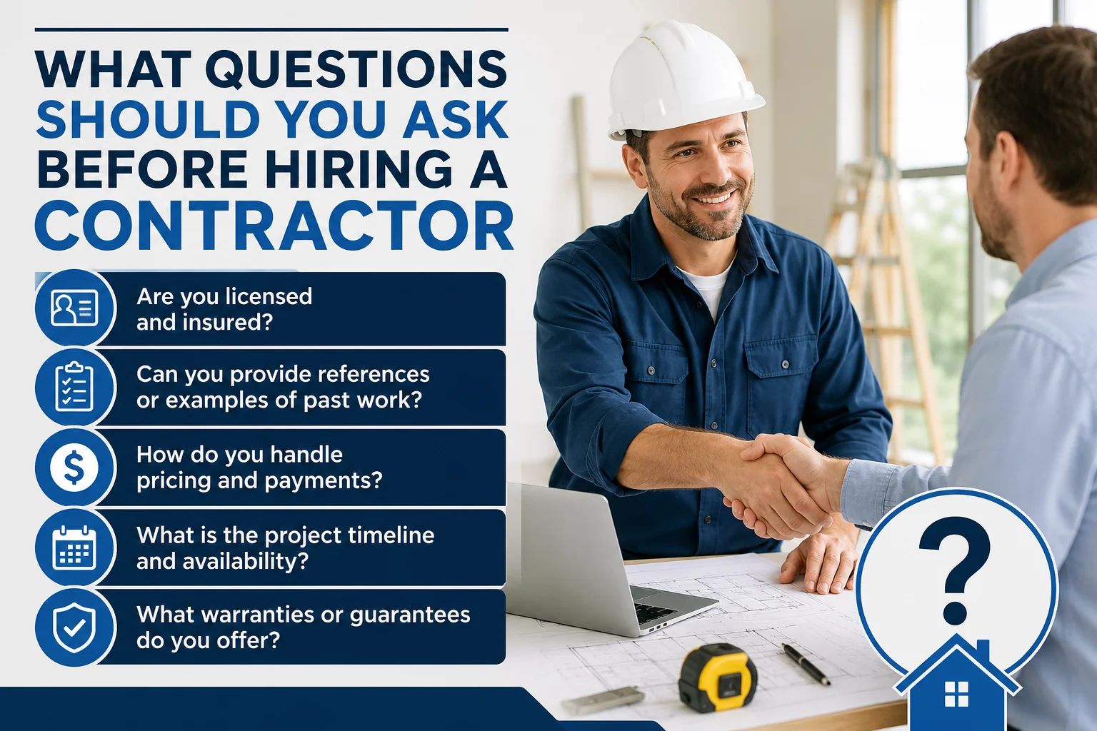 What Questions Should You Ask Before Hiring a Contractor?
