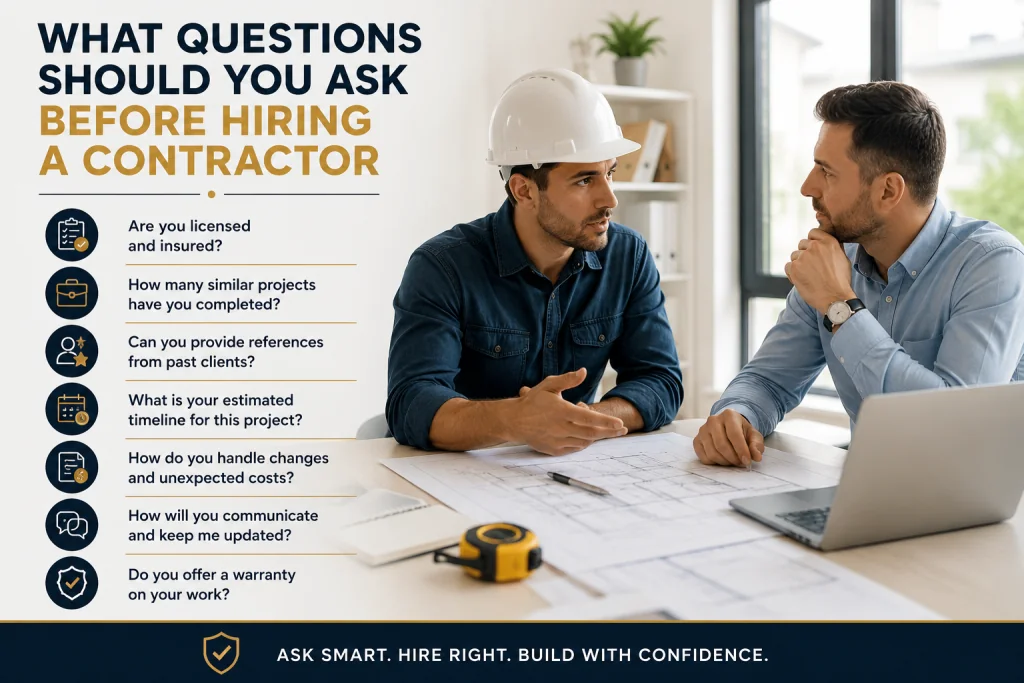 What Questions Should You Ask Before Hiring a Contractor?