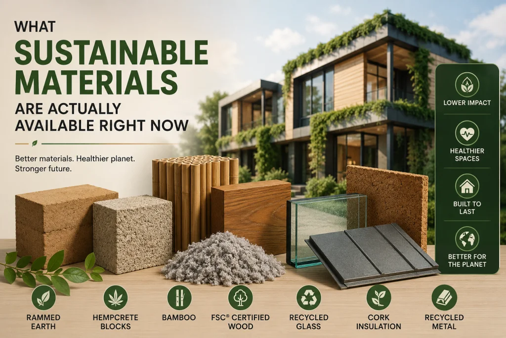 What Sustainable Materials Are Actually Available Right Now?