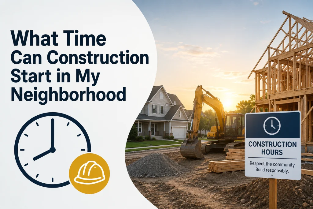 What Time Can Construction Start in My Neighborhood?