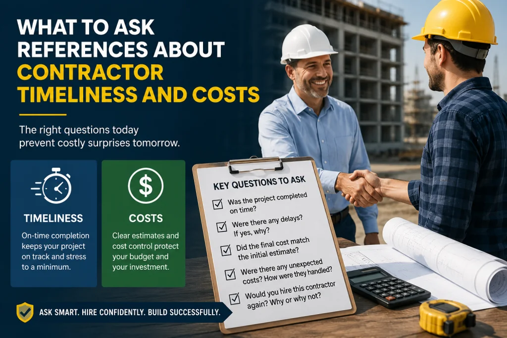 What to Ask References About Contractor Timeliness and Costs
