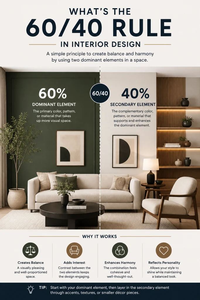 What's the 60/40 Rule in Interior Design?