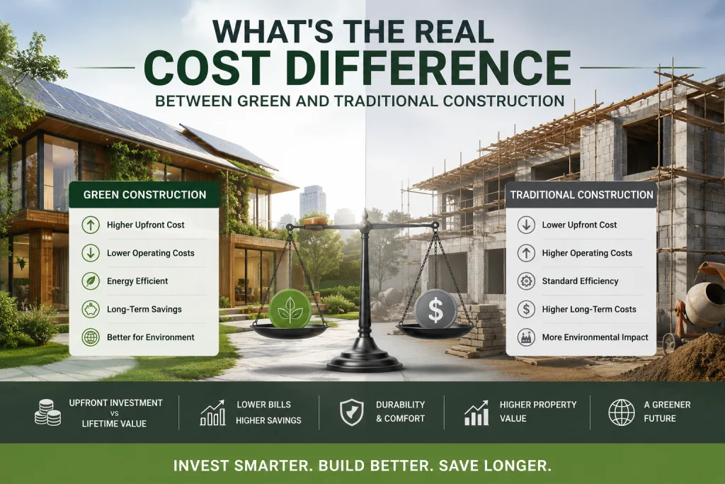 What's the Real Cost Difference Between Green and Traditional Construction?