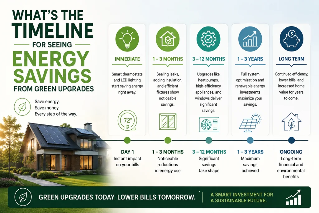 What's the Timeline for Seeing Energy Savings From Green Upgrades?