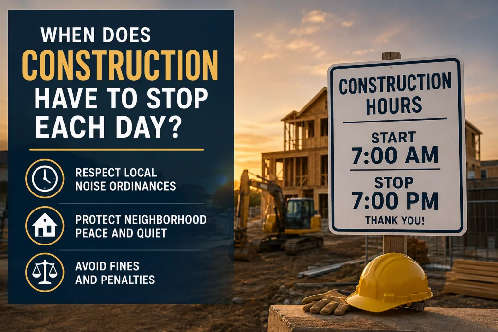 When Does Construction Have to Stop Each Day?