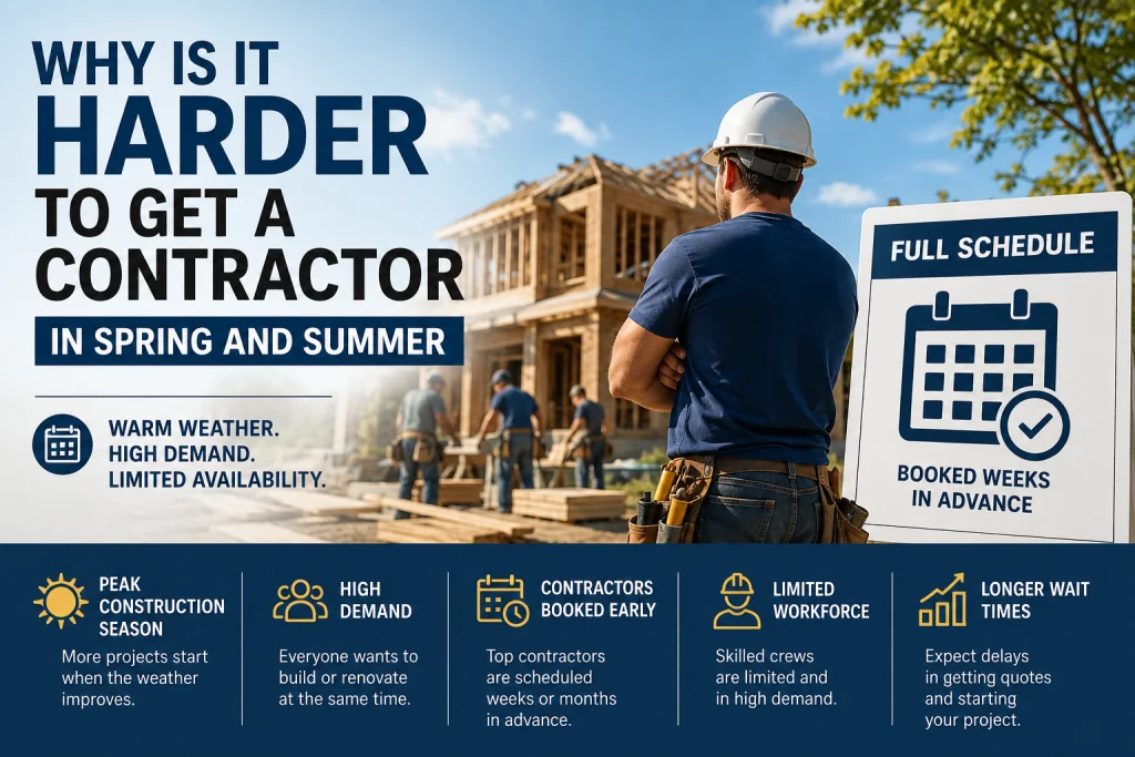 Why Is It Harder to Get a Contractor in Spring and Summer?