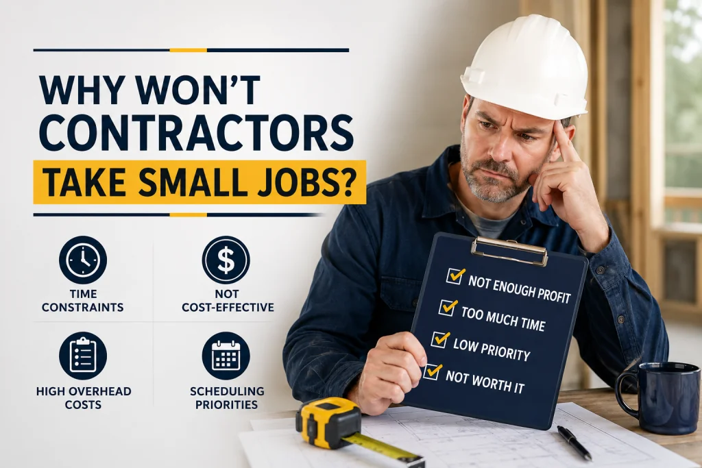 Why Won't Contractors Take Small Jobs?